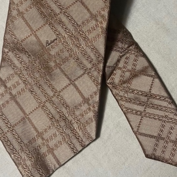 Burberry London Silk Tie Gold - Picture 1 of 4